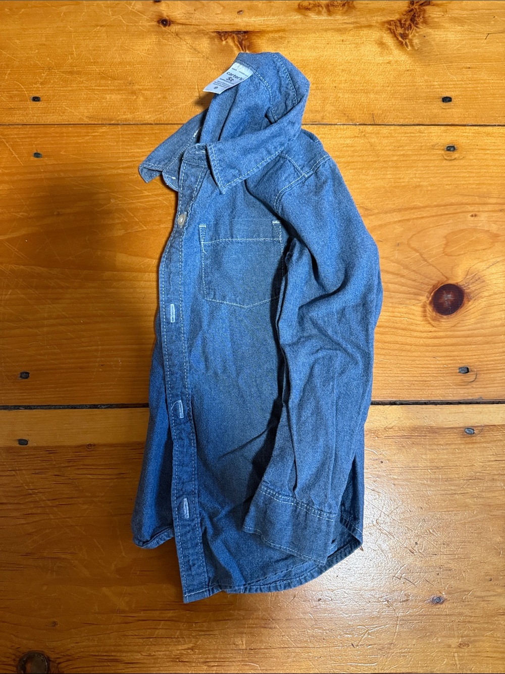 Carter's Denim Button-Down Shirt Jacket in Blue